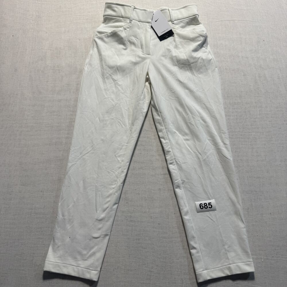 Nike Therma-Fit Slim Fit Golf Pants Women Sz M White Brand New